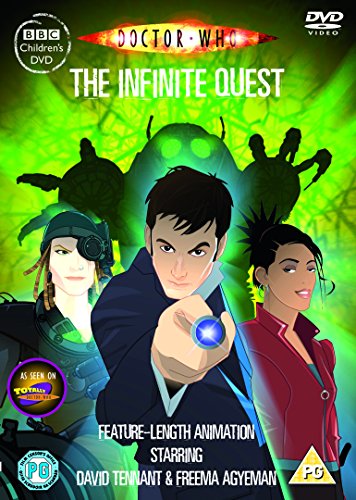 Doctor Who: The Infinite Quest DVD cover with animated characters.
