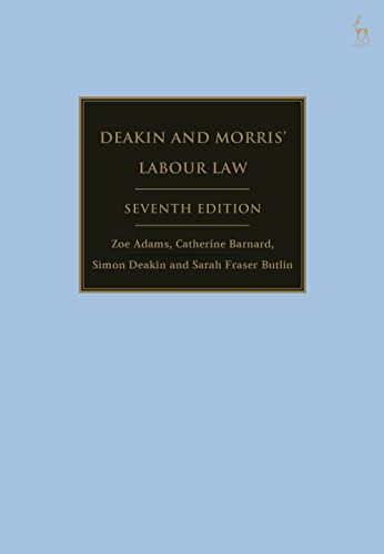 Dark blue cover of "Deakin and Morris’ Labour Law," seventh edition.