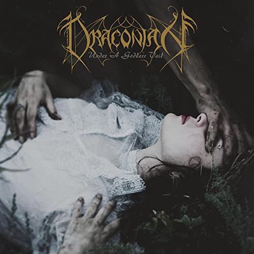 Album cover: woman in white dress held by a shadowy figure.