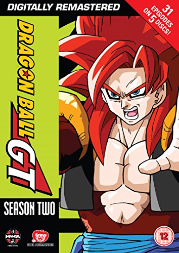 Dragon Ball GT Season Two DVD cover featuring a determined Goku.