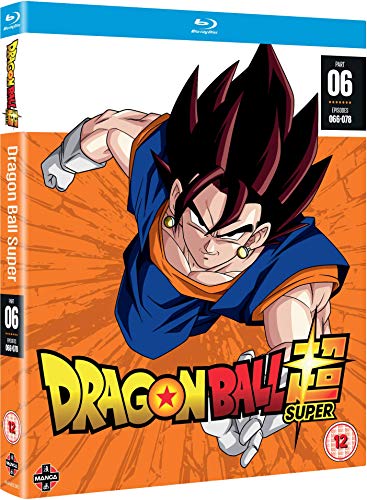 Dragon Ball Super Part 6" Blu-ray cover featuring Vegito, episodes 66-67.