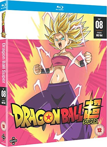 Dragon Ball Super Part 8 Blu-ray cover featuring a blonde female character.