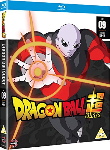 Dragon Ball Super Part 9 Blu-ray cover featuring Jiren and energy effects.