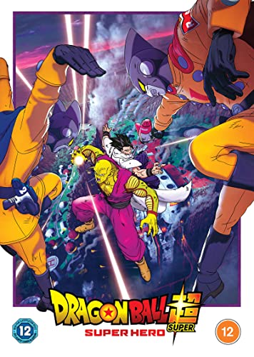 Dragon Ball Super: Super Hero DVD cover featuring Gohan and Piccolo in action.
