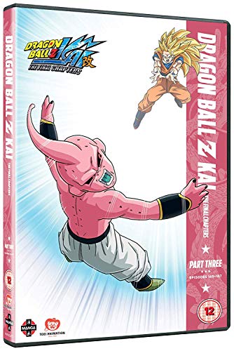 DVD case for "Dragon Ball Z Kai" featuring pink and blonde anime characters.