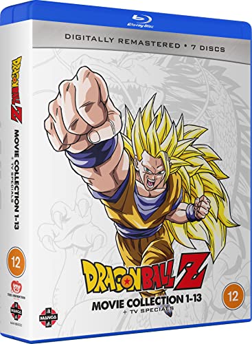 Dragon Ball Z movie collection Blu-ray case featuring Super Saiyan Goku punching forward.