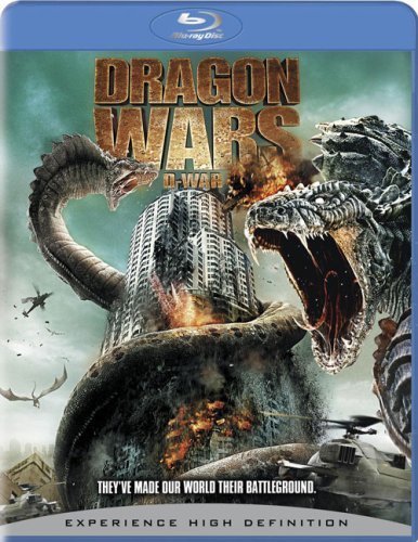 Dragon Wars" Blu-ray cover featuring two large dragons attacking a city.