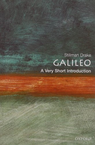 Book cover for "Galileo: A Very Short Introduction" with abstract art.