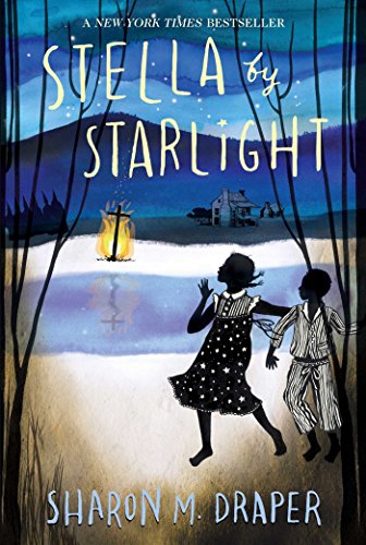 Book cover: children running towards a glowing cross in a dark landscape.