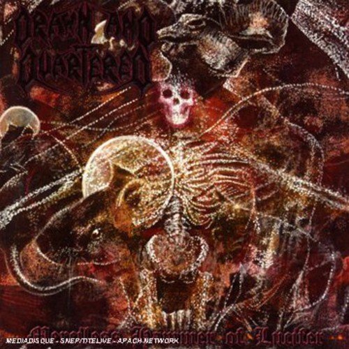 Album cover featuring a skeletal figure and demonic imagery in red and gold tones.