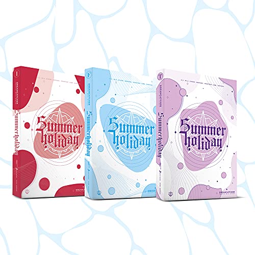 Three Dream Catcher Summer Holiday CD albums in red, blue, and purple colors.