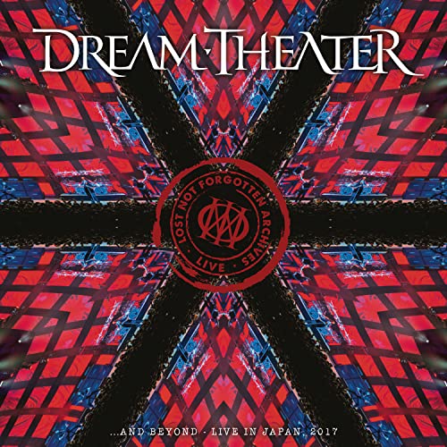 Dream Theater album cover: red and black geometric design with band logo.