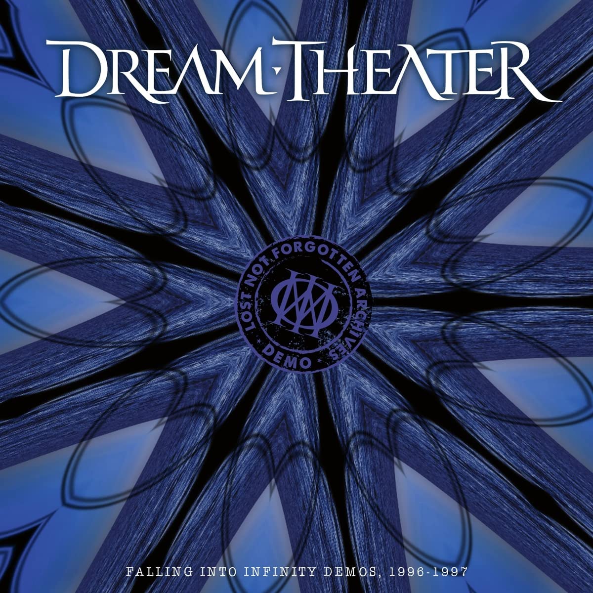 Dream Theater album cover: swirling blue design with band logo and text.