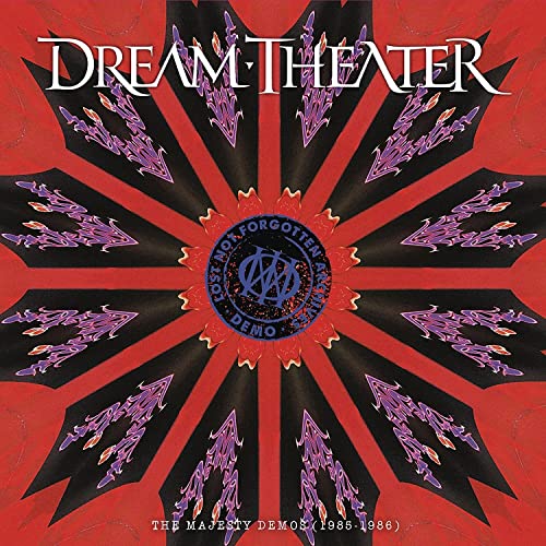 Dream Theater CD cover: red burst design with band logo and text.