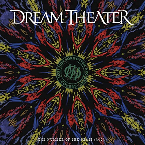 Dream Theater album cover: swirling floral design in red, yellow, and black.