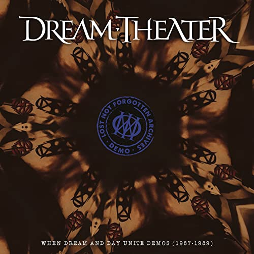 Dream Theater album cover: dark spiral design with band logo and text.