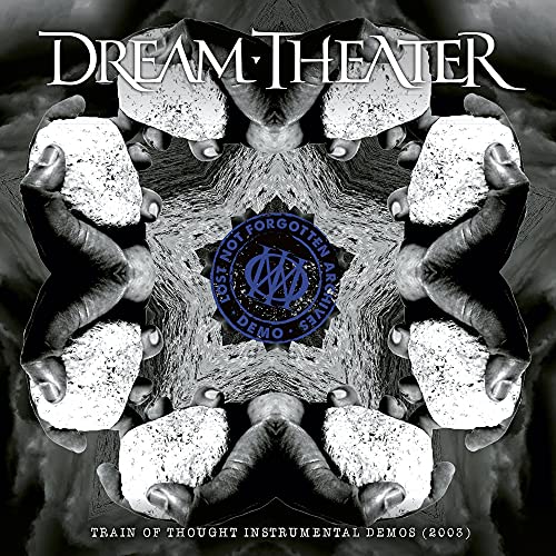 Dream Theater "Train Of Thought" CD cover with abstract hands and logo.