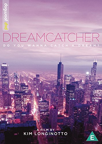 Dreamcatcher DVD cover with a purple-toned cityscape and film title.