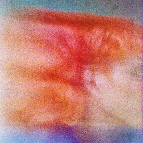 Abstract orange and red textured album cover, grainy effect.