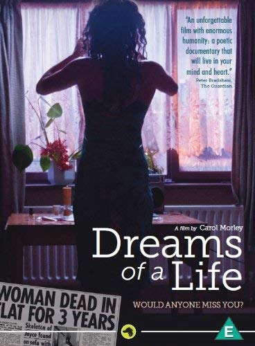 DVD cover showing a woman's silhouette facing a window with a newspaper clipping.