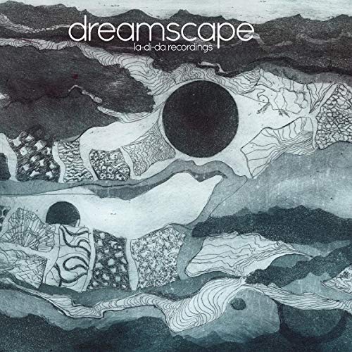 CD cover art: abstract landscape with dark circles and line patterns.