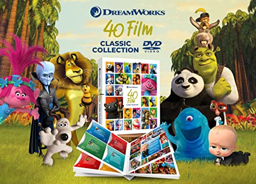 DreamWorks 40 Film Classic Collection DVD with character illustrations.