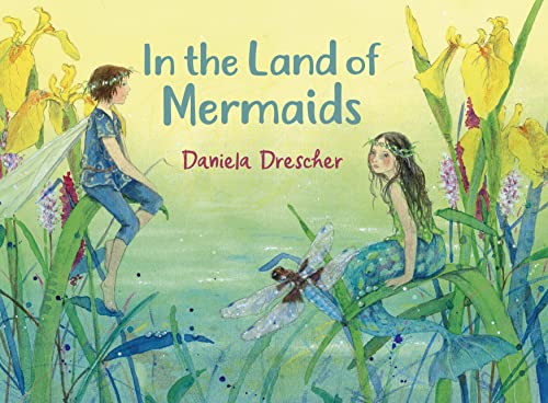 Book cover: two young figures with a dragonfly amidst flowers.