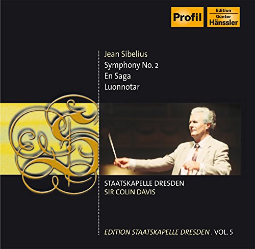 CD cover featuring conductor Sir Colin Davis and golden swirls.