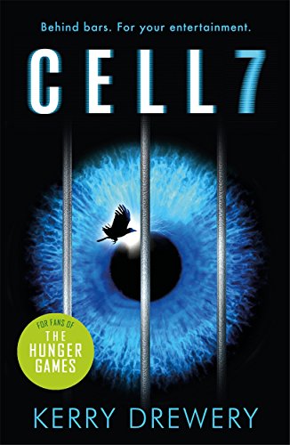 Book cover: large blue eye behind bars, with a flying bird.