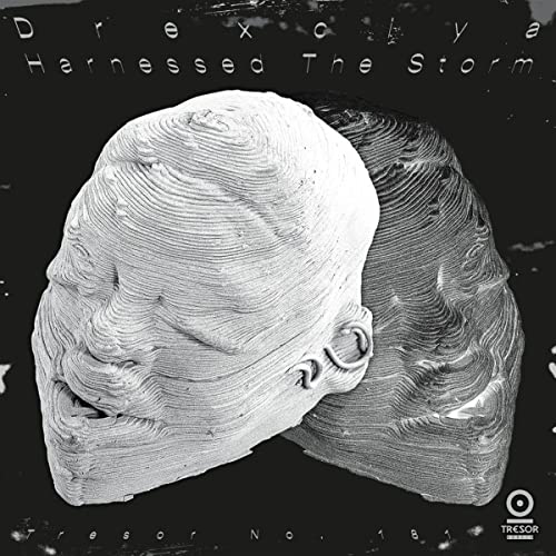 Black and white album cover featuring two textured, sculpted human heads against a dark background.