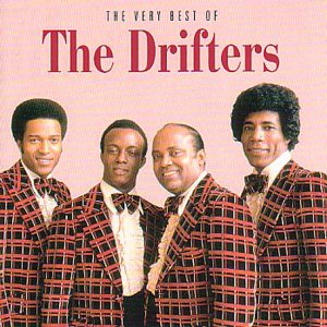 CD cover for The Drifters, featuring four men in plaid suits.