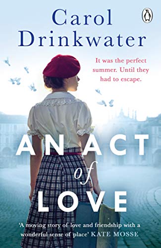 Book cover: woman in plaid skirt looking at a grand building.