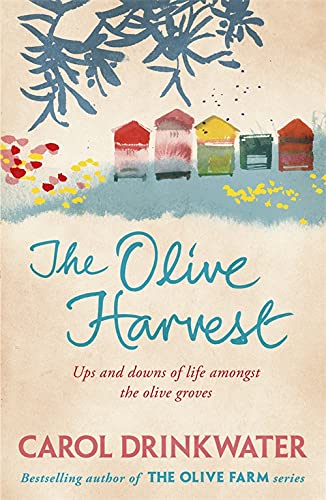 Book cover with watercolor illustration of houses and olive branches.