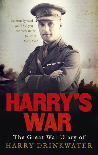 Book cover: soldier in uniform, titled "Harry’s War", sepia tone.