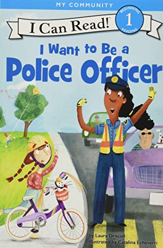 A police officer directs traffic while a child on a bicycle waits nearby.