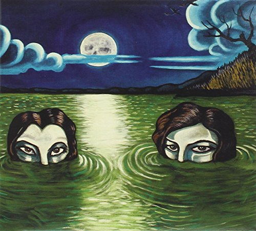CD cover: two faces in green water under a moonlit sky.
