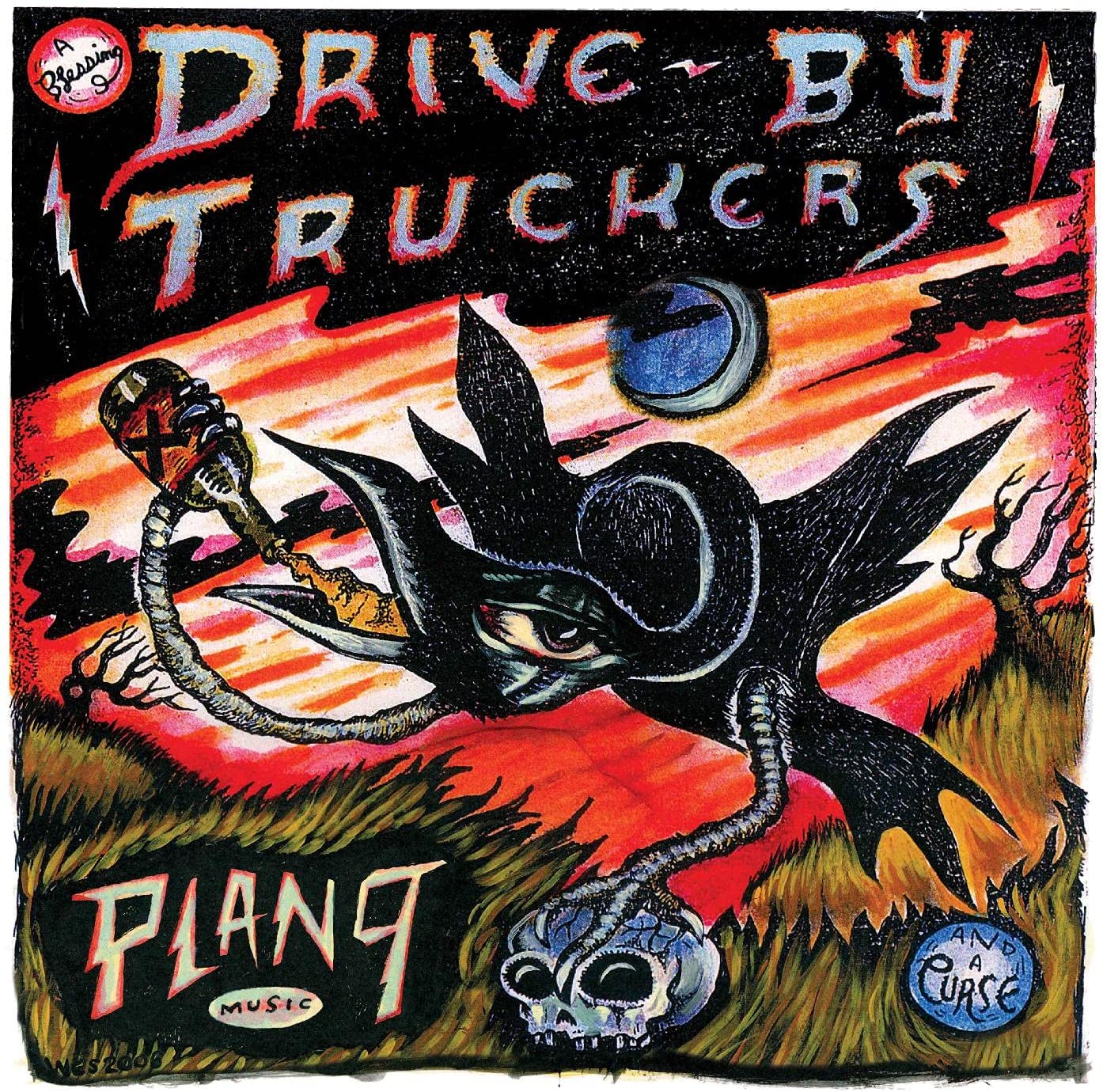 CD case and disc featuring a stylized illustration of a winged skull.