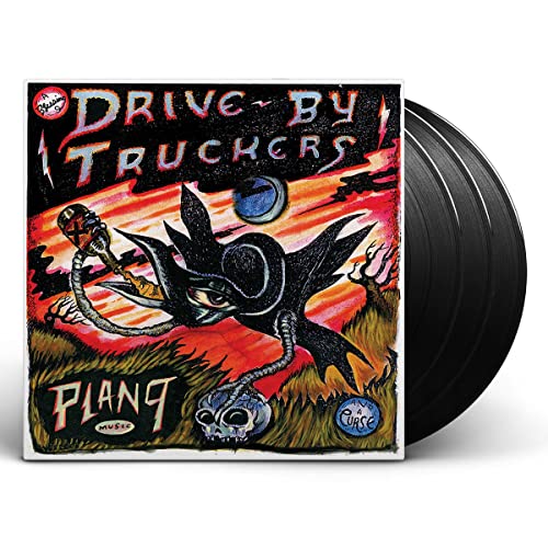 Drive-By Truckers vinyl record cover with a black bird and skull illustration.