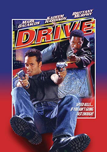Drive" DVD cover featuring Mark Dacascos and Kadeem Hardison holding guns.