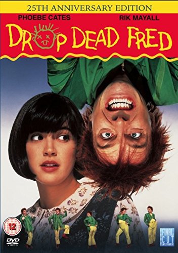 Drop Dead Fred" DVD cover featuring Phoebe Cates and a grotesque puppet.
