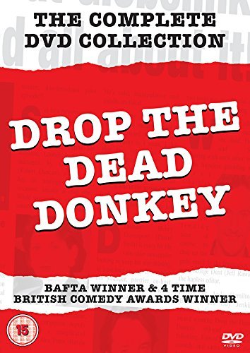 Drop The Dead Donkey complete DVD collection cover with red background and white text.
