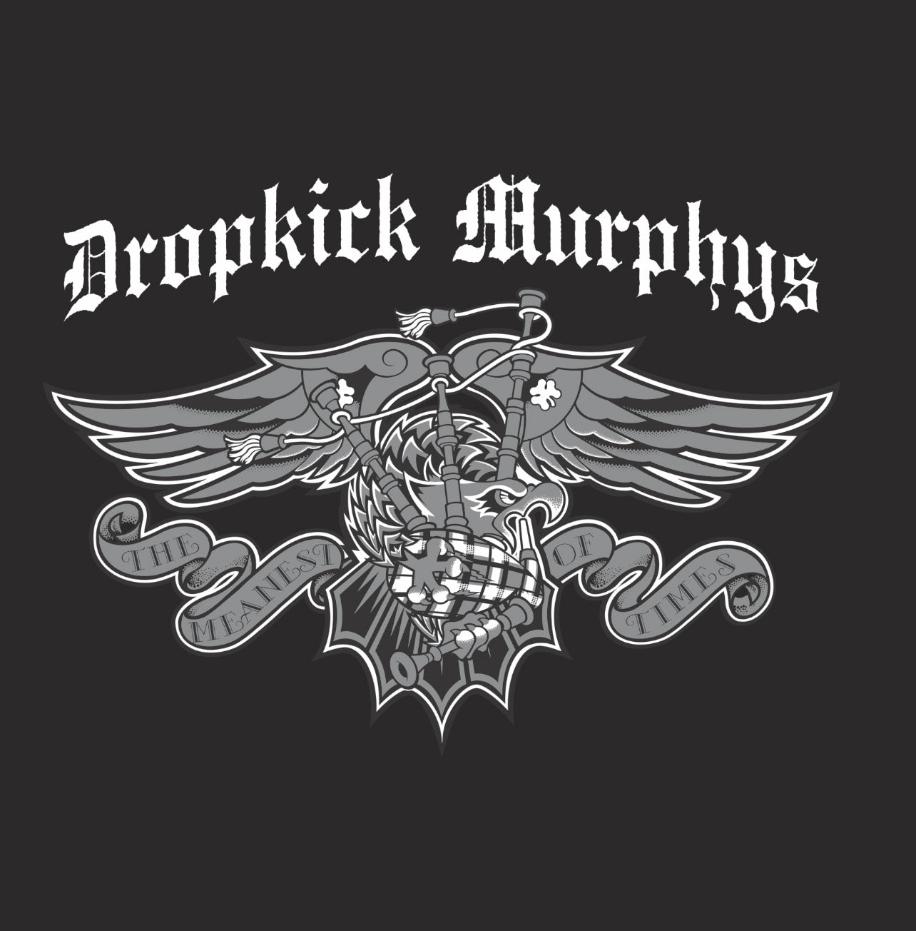 Dropkick Murphys album cover with a winged bagpipe and band name.