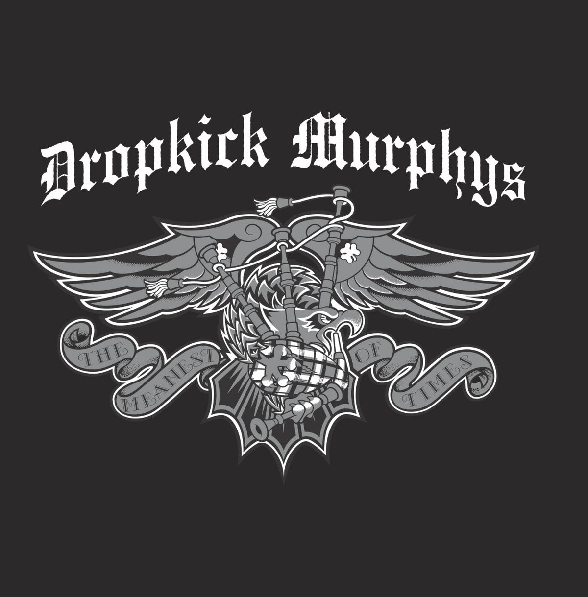 Dropkick Murphys album cover with a winged bagpipe and band name.