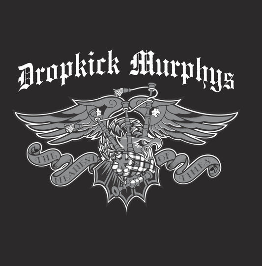 Dropkick Murphys album cover with a winged bagpipe and band name.