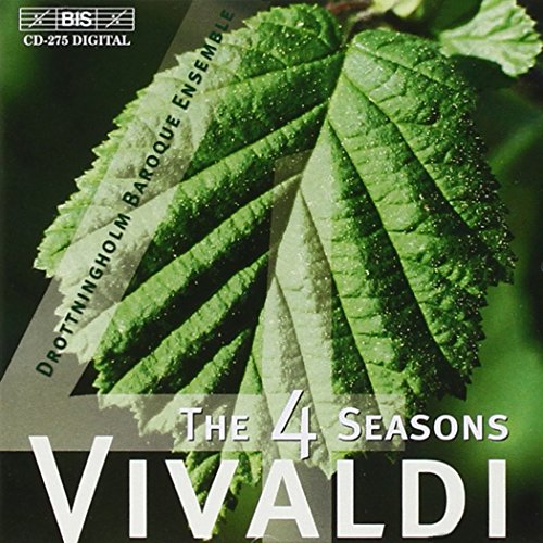 CD cover for Vivaldi’s “The Four Seasons” featuring a green leaf.