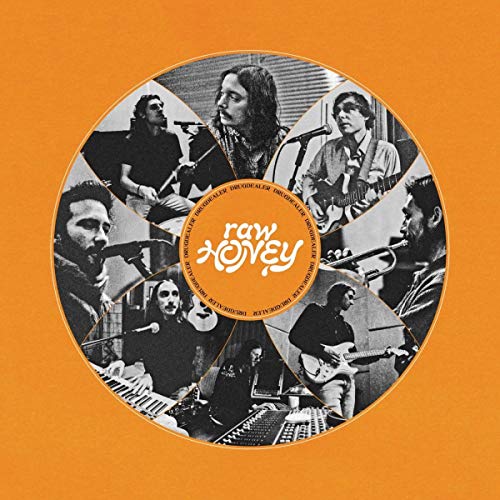 CD cover featuring circular collage of black and white band photos.