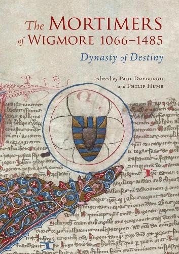 Book cover featuring a medieval manuscript background, a central heraldic shield, and red text.