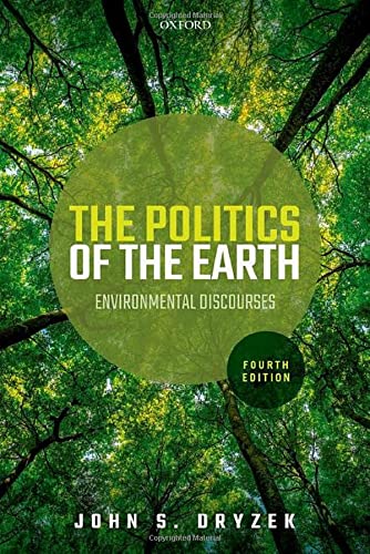Book cover: "The Politics of the Earth" with a forest background.