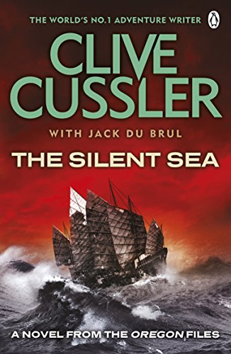 Book cover: “The Silent Sea” by Clive Cussler, featuring a ship in stormy seas.