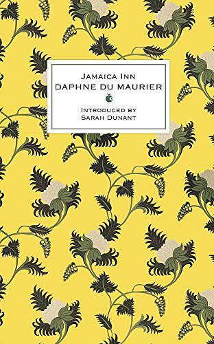 Yellow book cover with floral pattern and white rectangular title panel.